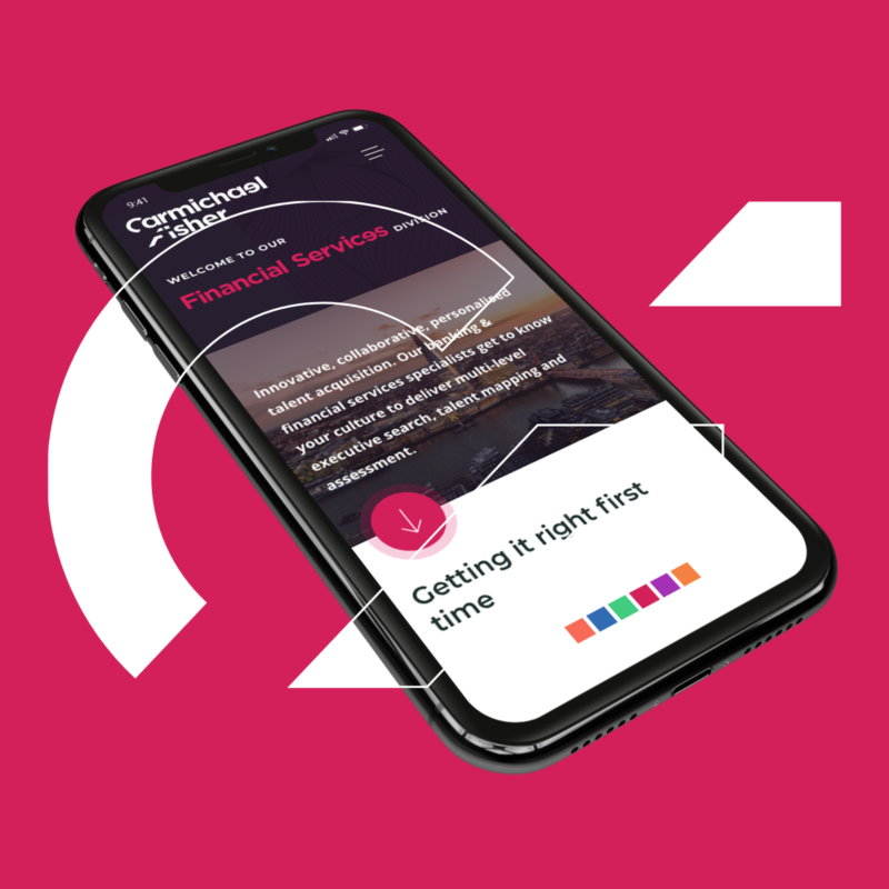 Carmichael Fisher mobile view