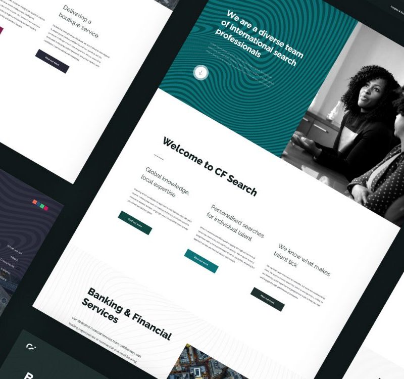 Carmichael Fisher's creative, modern & clean website design