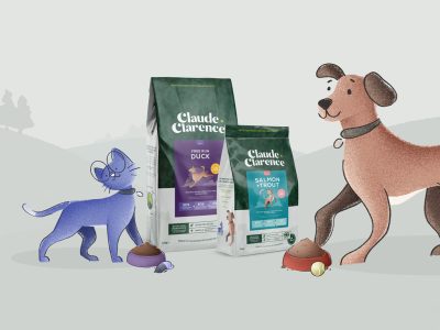 A personable brand and bespoke eCommerce site for JD Pets Brand, Claude & Clarence