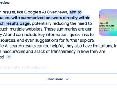 The rise of AI search results