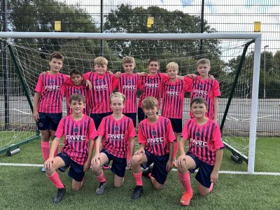 Team of football players in Fanatic sponsors shirts