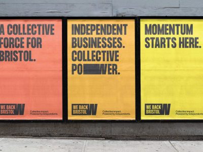Promotional posters for We Back Bristol.